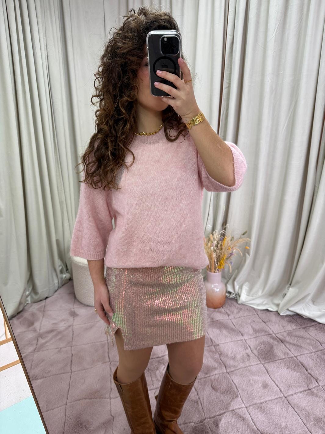 A-bee - Felicia Skirt - Pink Nederdele