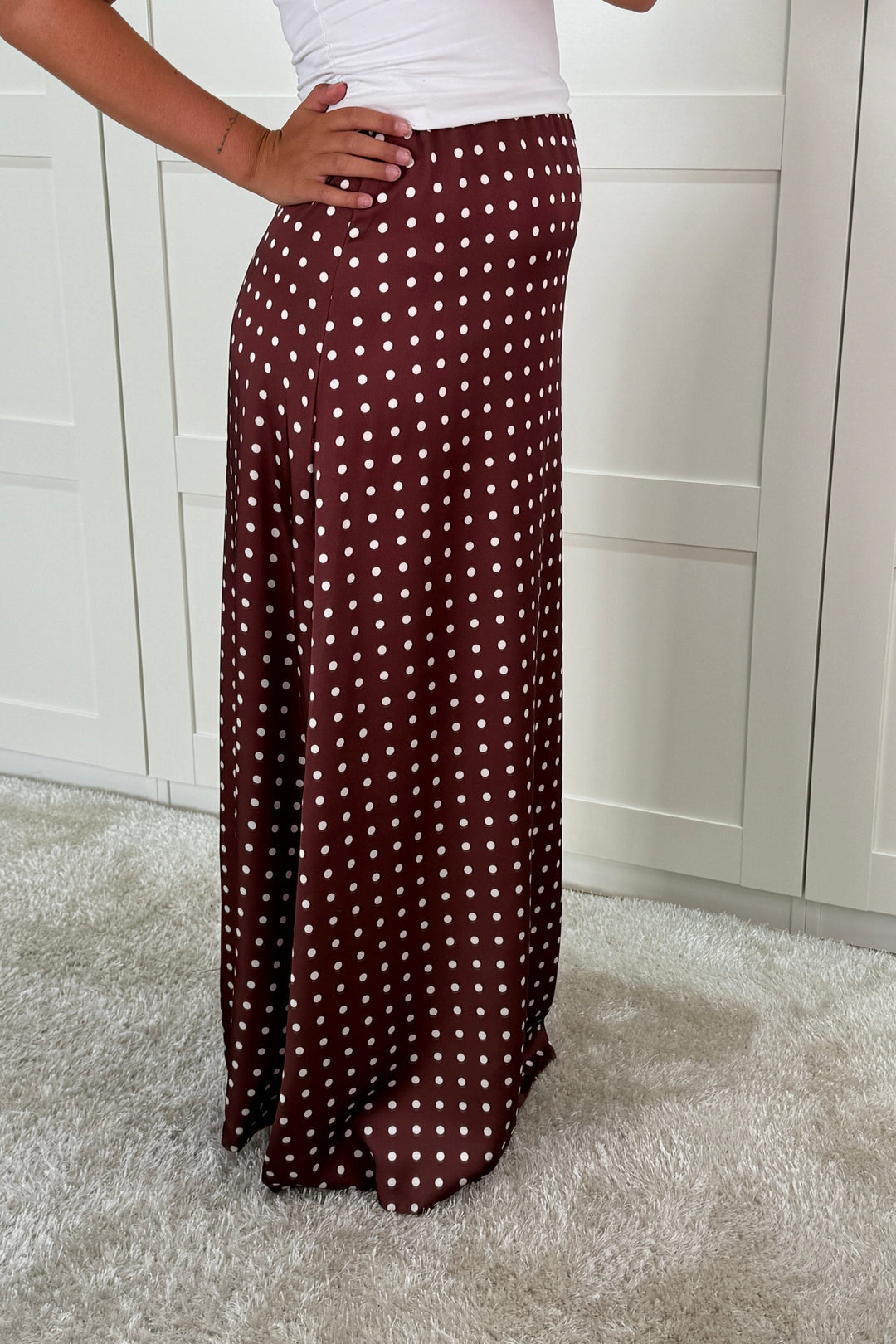 A-bee - Sabrina Skirt - Dark Maroon Nederdele