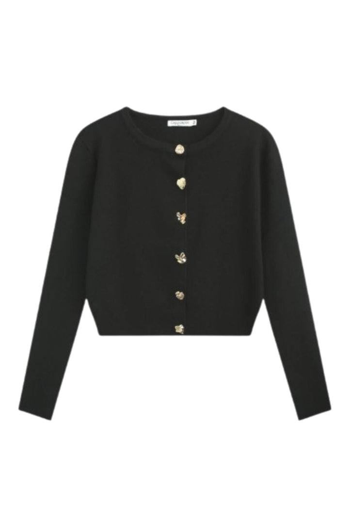 A-bee - Summer Cardigan - Black Cardigans