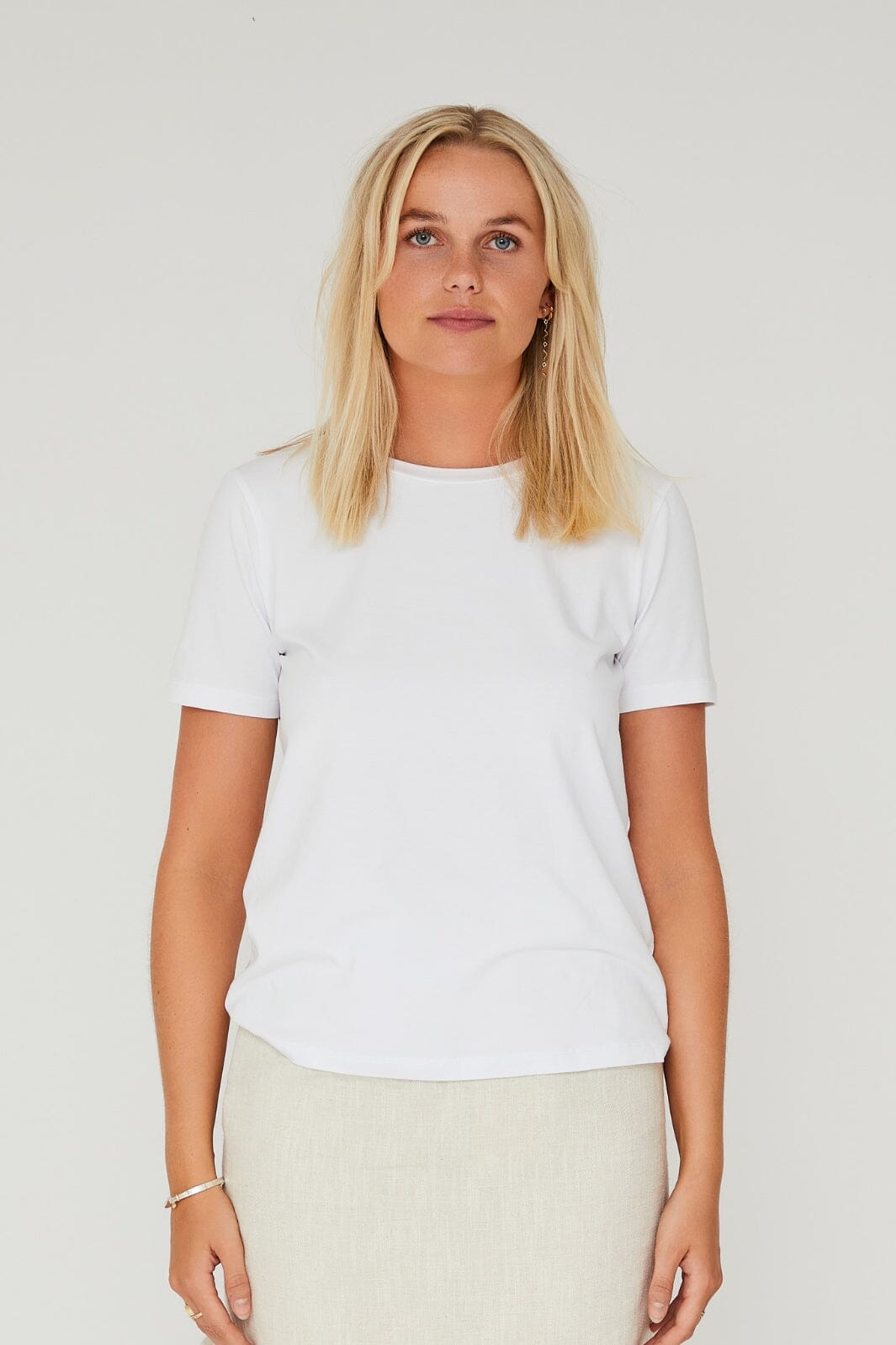 A-VIEW - Stabil Top S/S - 000 White T-shirts