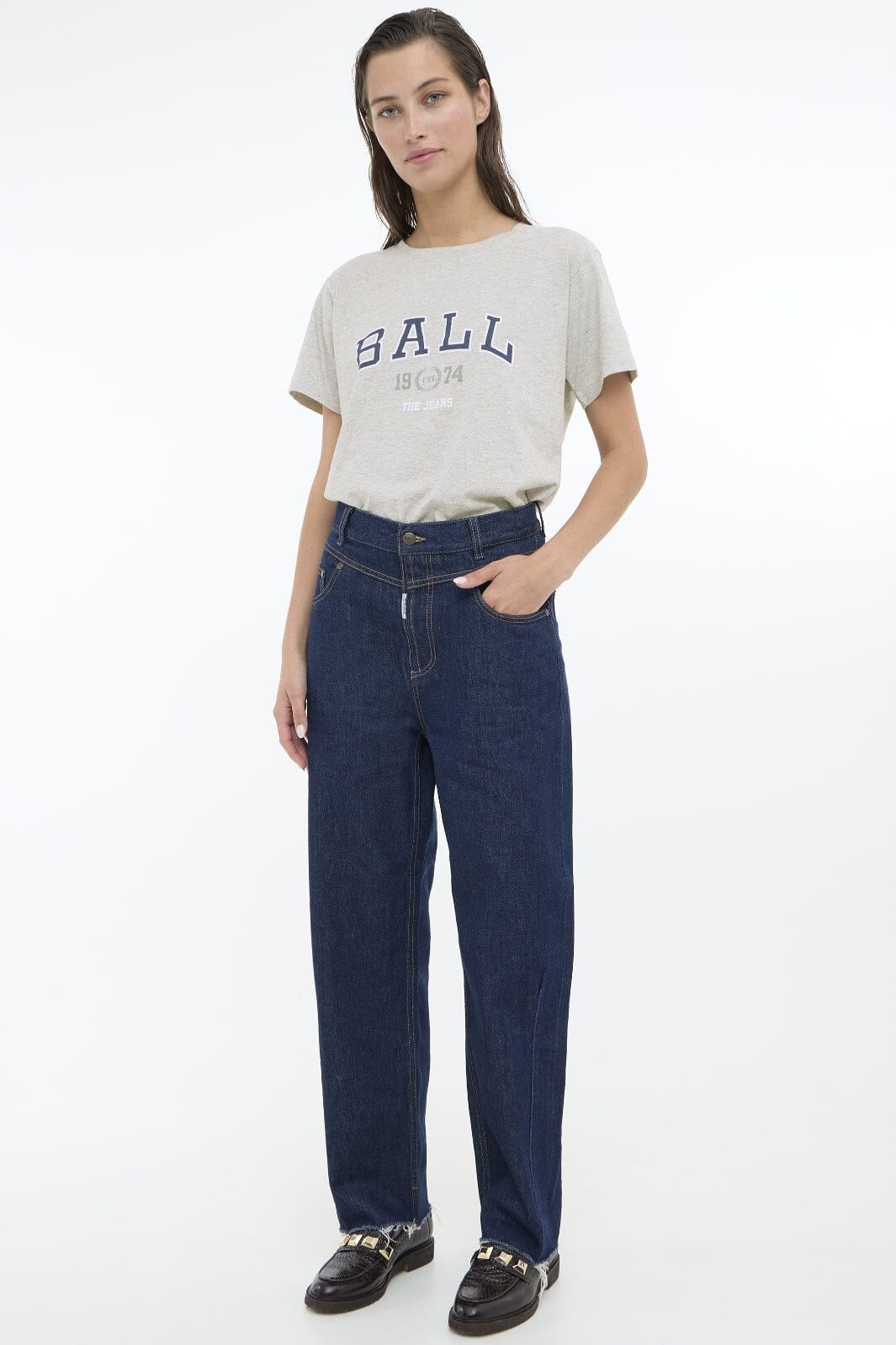 Ball - Basatino Tshirt 50405153 - 204054 Medium Grey Melange T-shirts