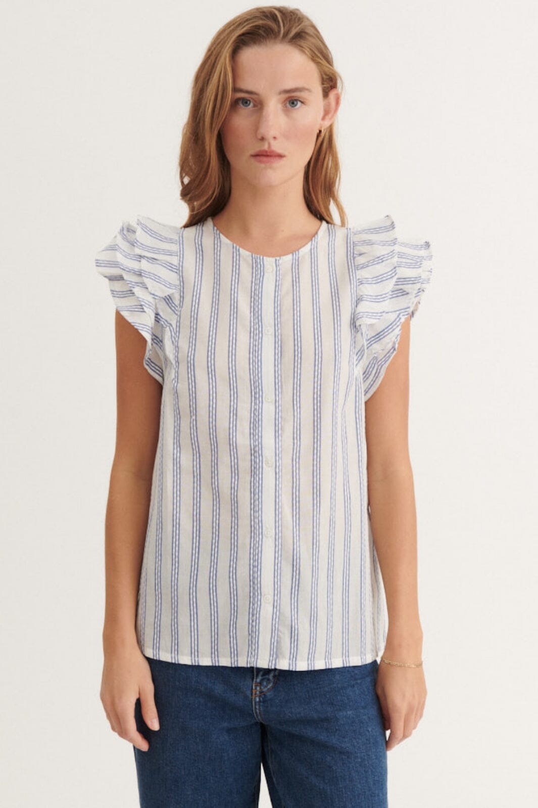 Basic Apparel - Ada Shirt BA426-05 - 781 - True Navy / Whisper White