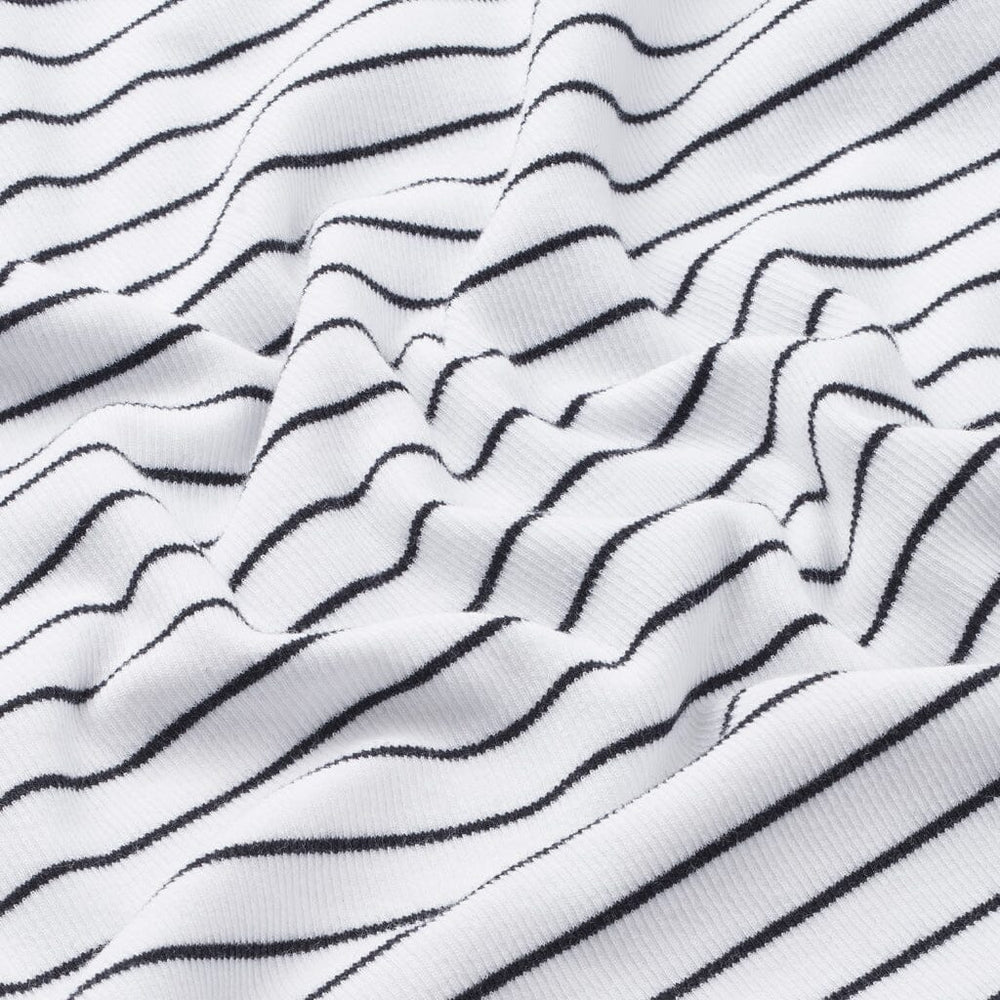 Basic Apparel - Ludmilla Openback Dress - 702 Bright White / Black Kjoler