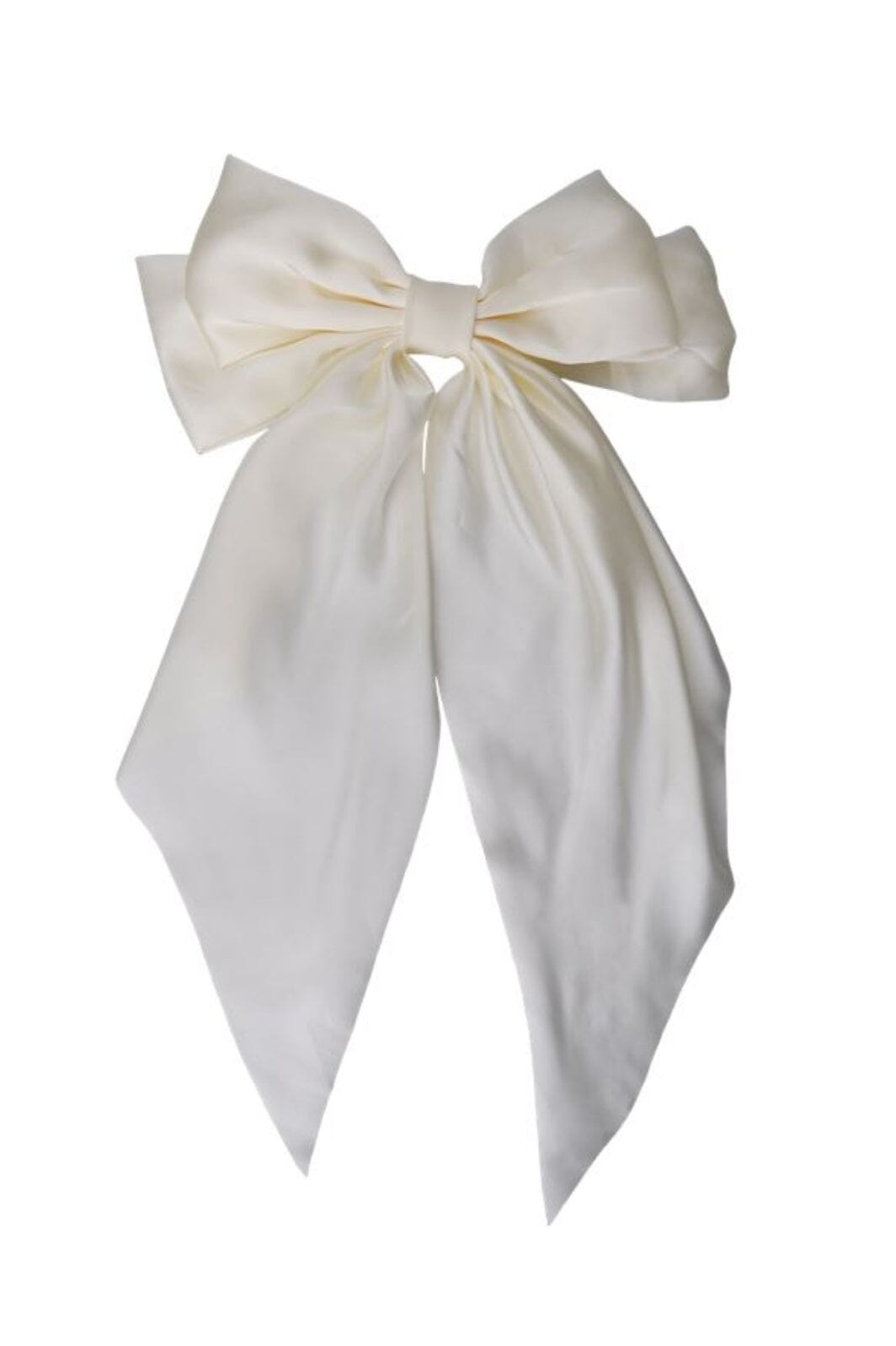 Black Colour - Bcrenee Satin Bow Barette - Off White Accessories