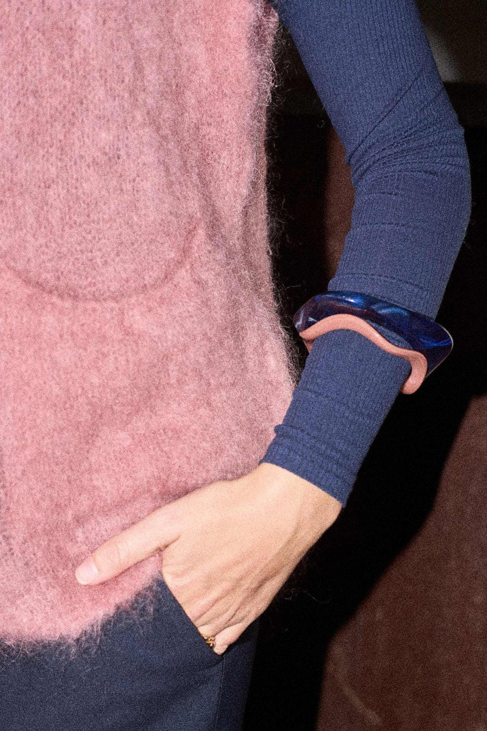 Black Colour - Bcshayna Bangle 4493 - Navy Smykker