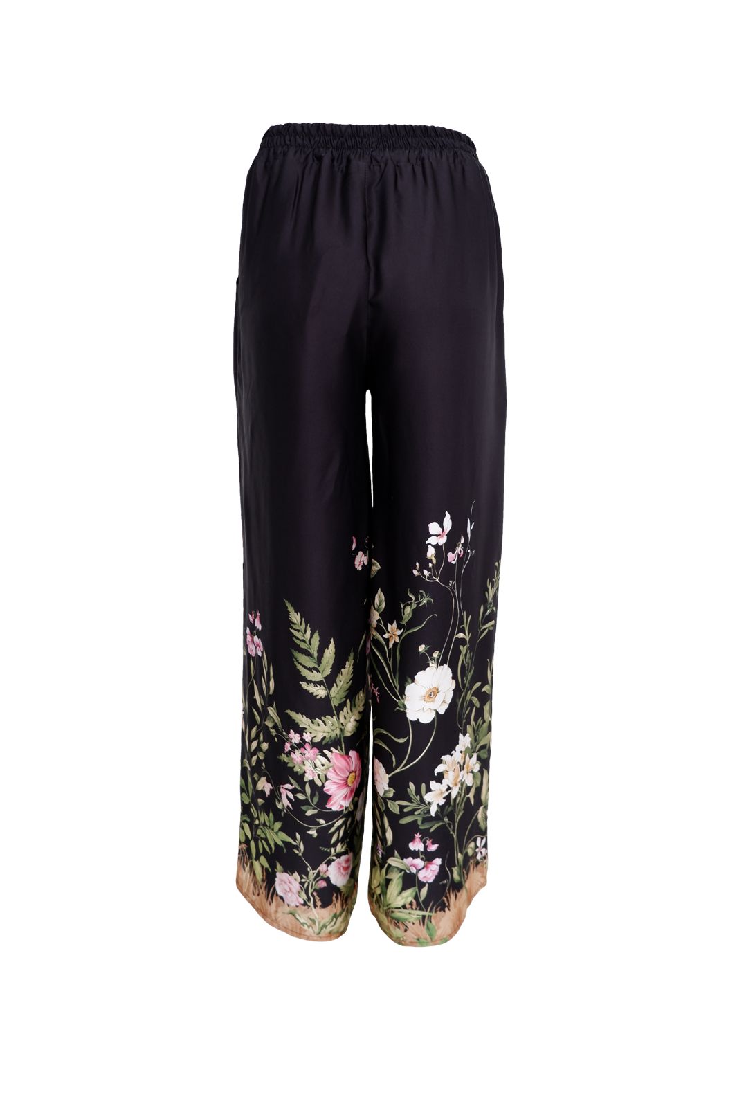 Black Colour - Bczennia Pant 40915 - Black Flower