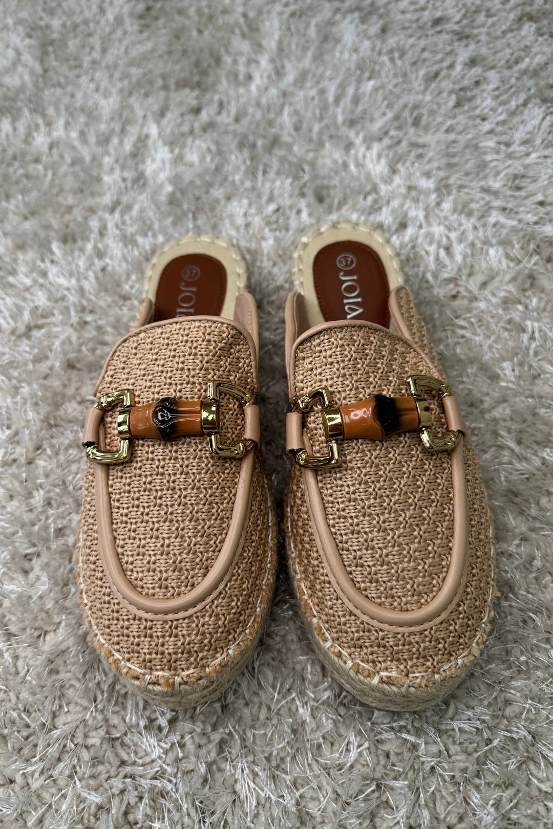 Bloom - Narcissus Platform Mules - Taupe Sandaler