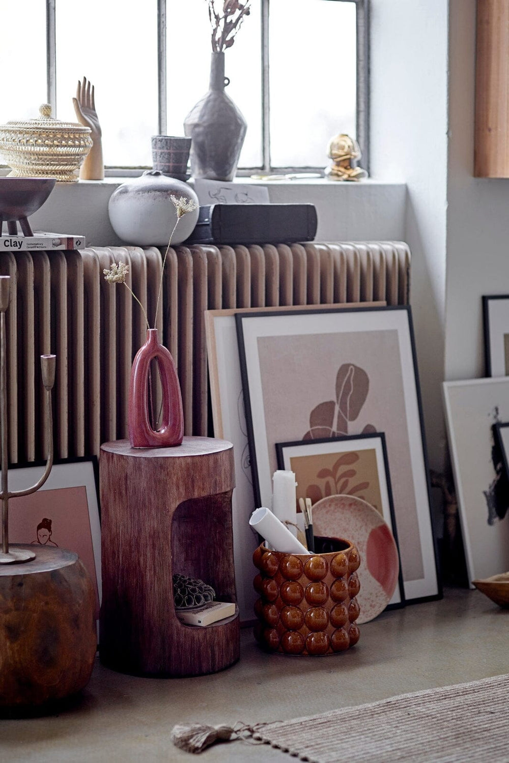 Bloomingville - Elze Vase, Brun, Glas Dekoration