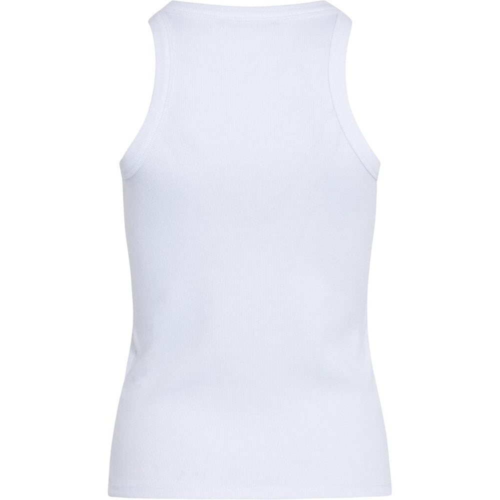 Bruuns Bazaar - KatyBB Rib Tank top - White Toppe