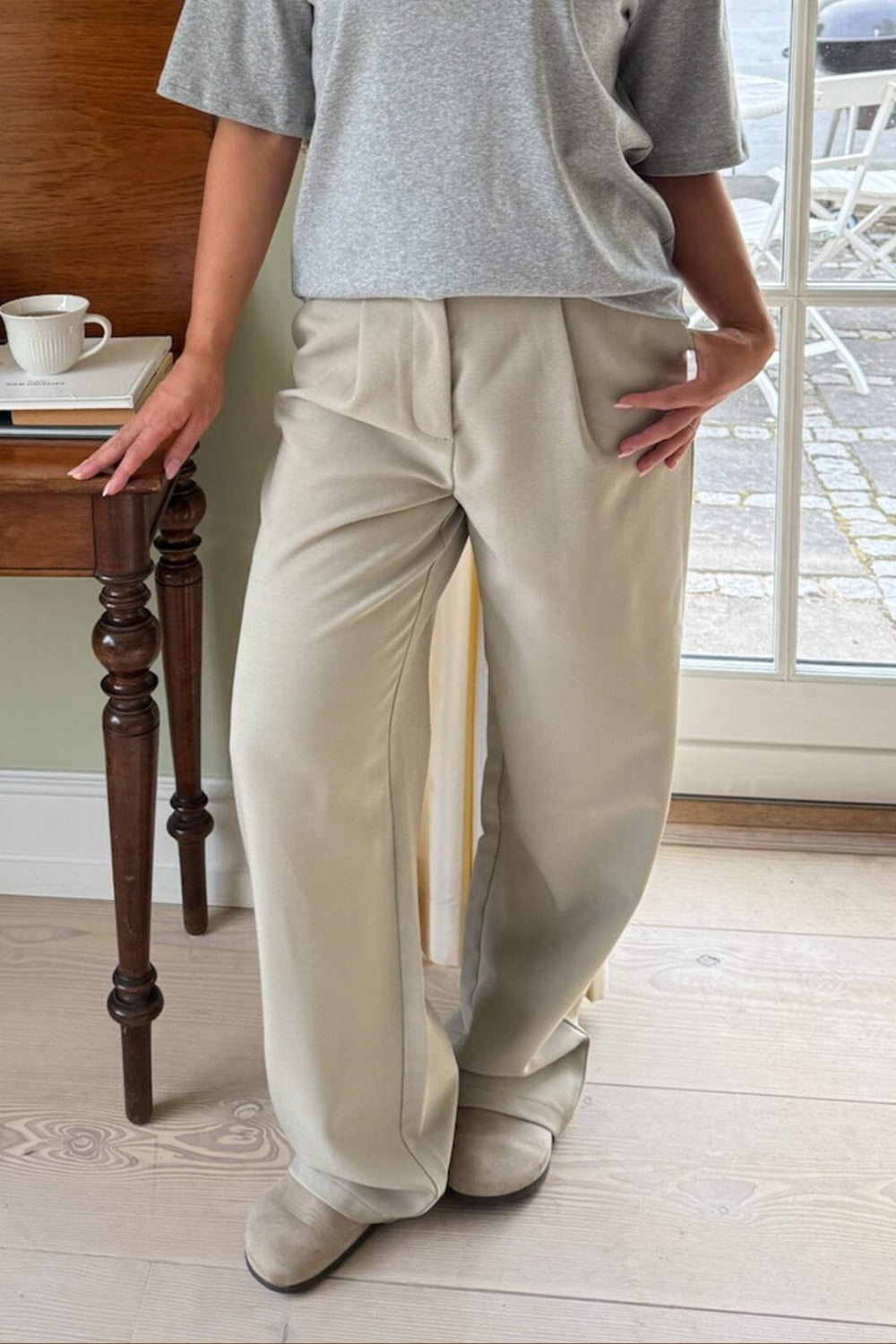 BYIC - Celinaic Pants A2351 - Dusty Beige