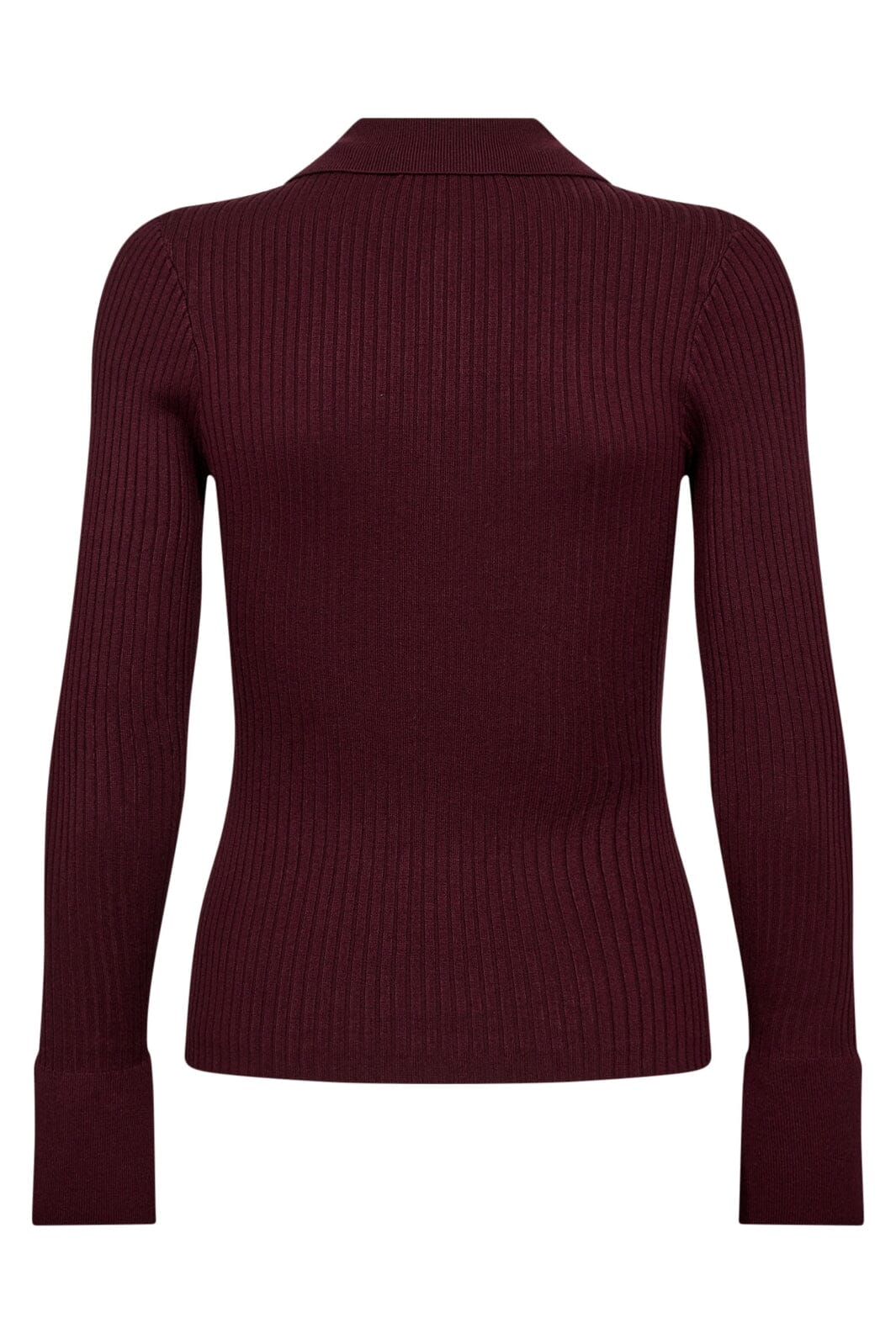 Co´Couture - Bonnycc Polo Ls Knit 32206 - 87 - Winered