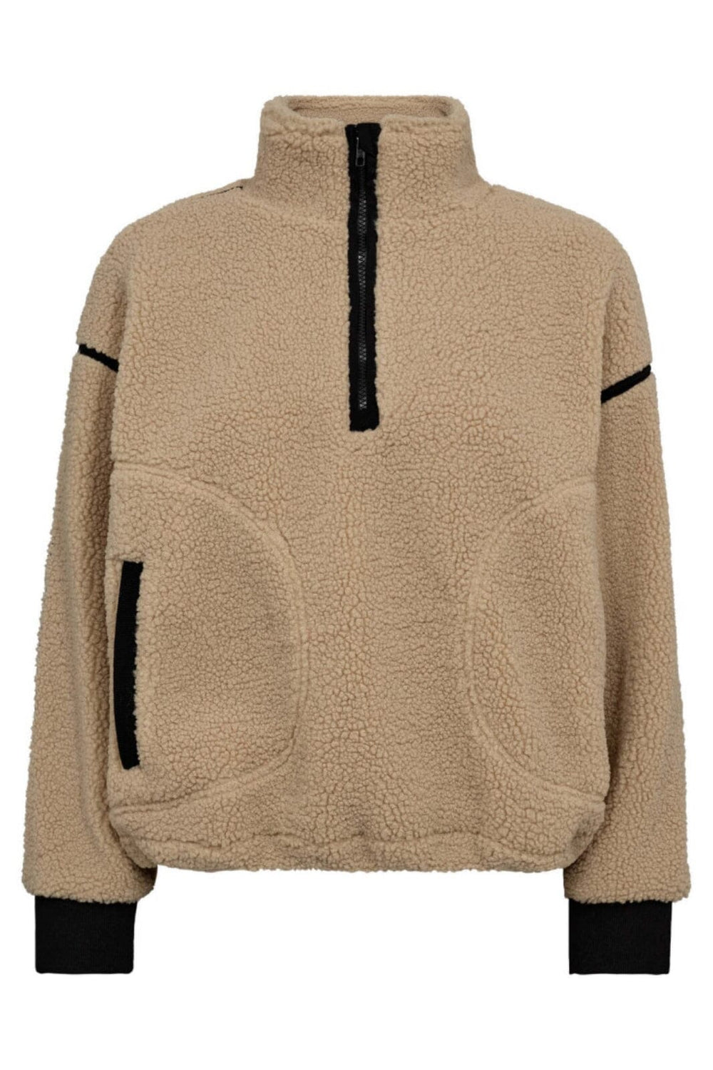 Co´Couture - Madincc Fleece Anorak 30341 - 18 - Sand