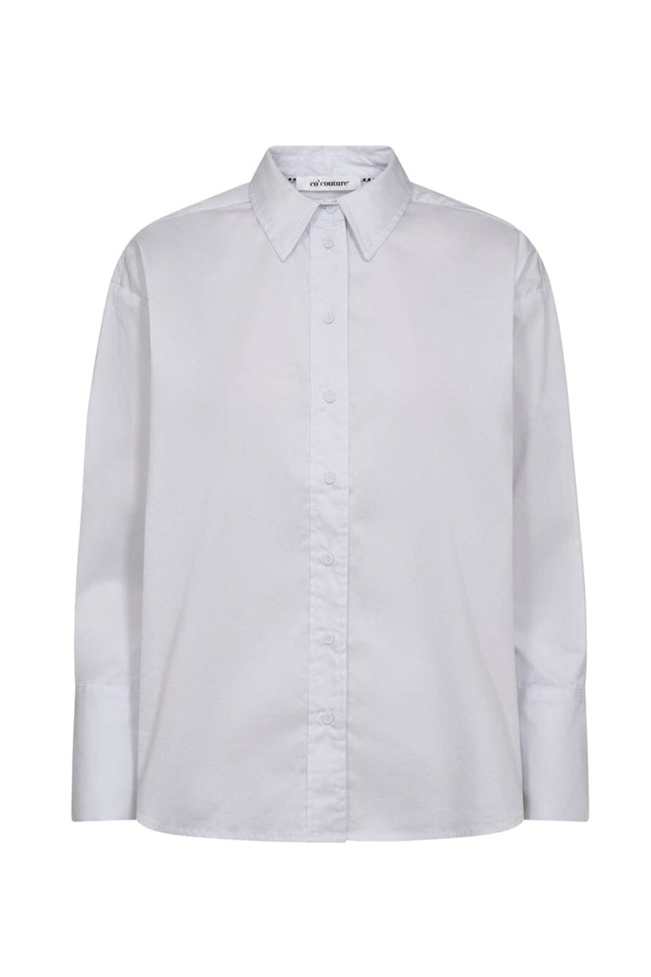 Co´Couture - Poppycc Button Waist Shirt 45002 - 4000 - White