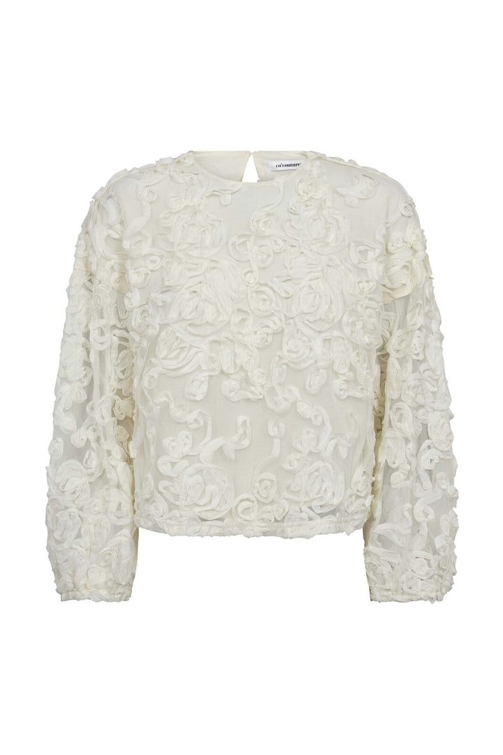 Co´Couture - Tessycc Flower Blouse 45009 - 11 - Off White