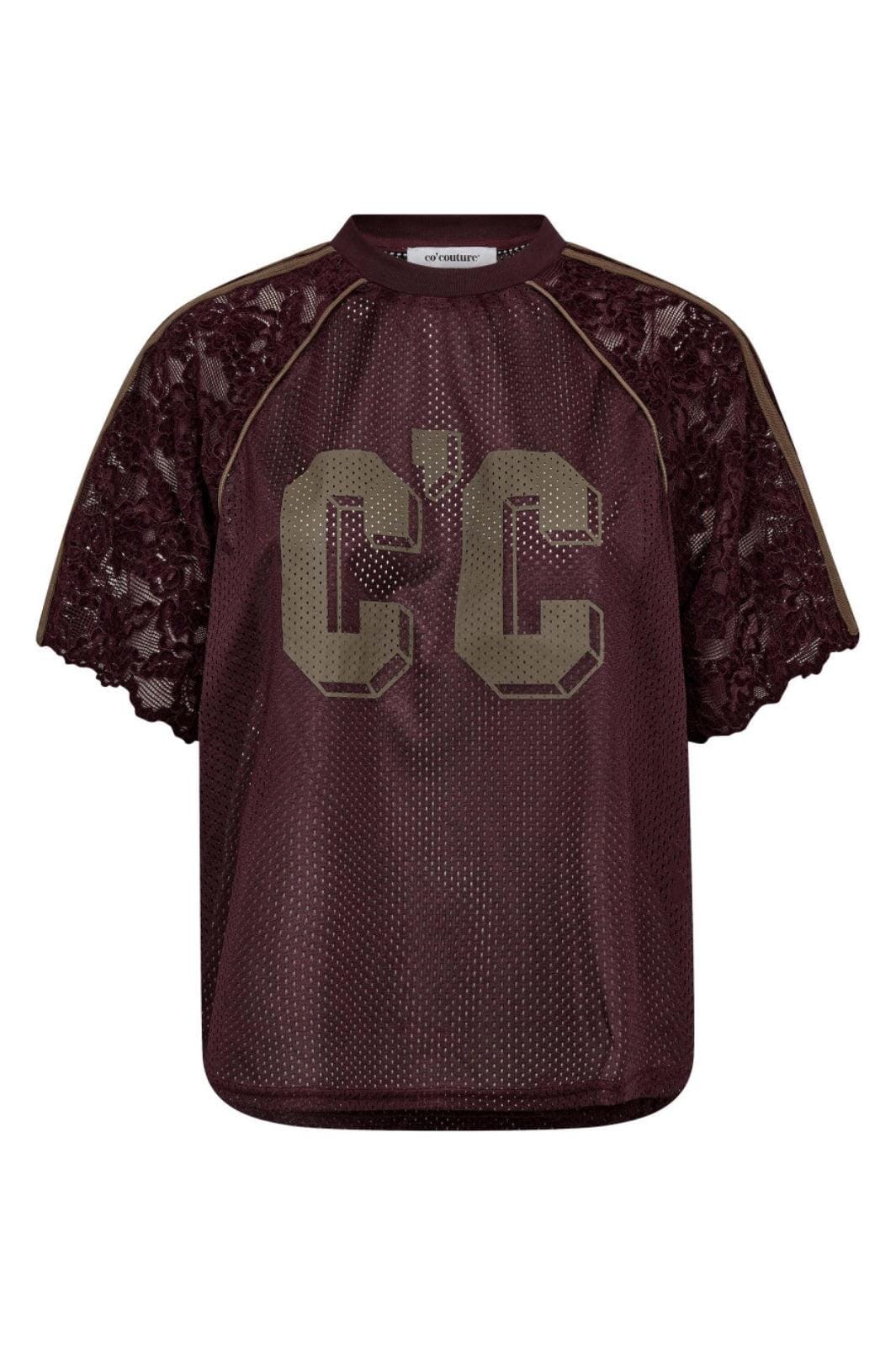 Co´Couture - Treycc Lace Tee 45046 - 154 - Walnut Skjorter