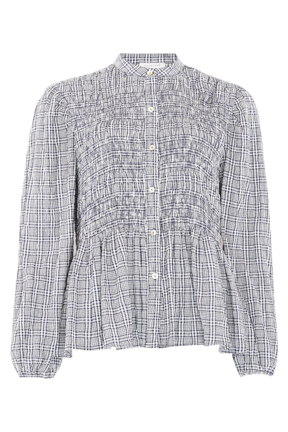 Continue - Chloe Smock Check 14998 - Blue Check