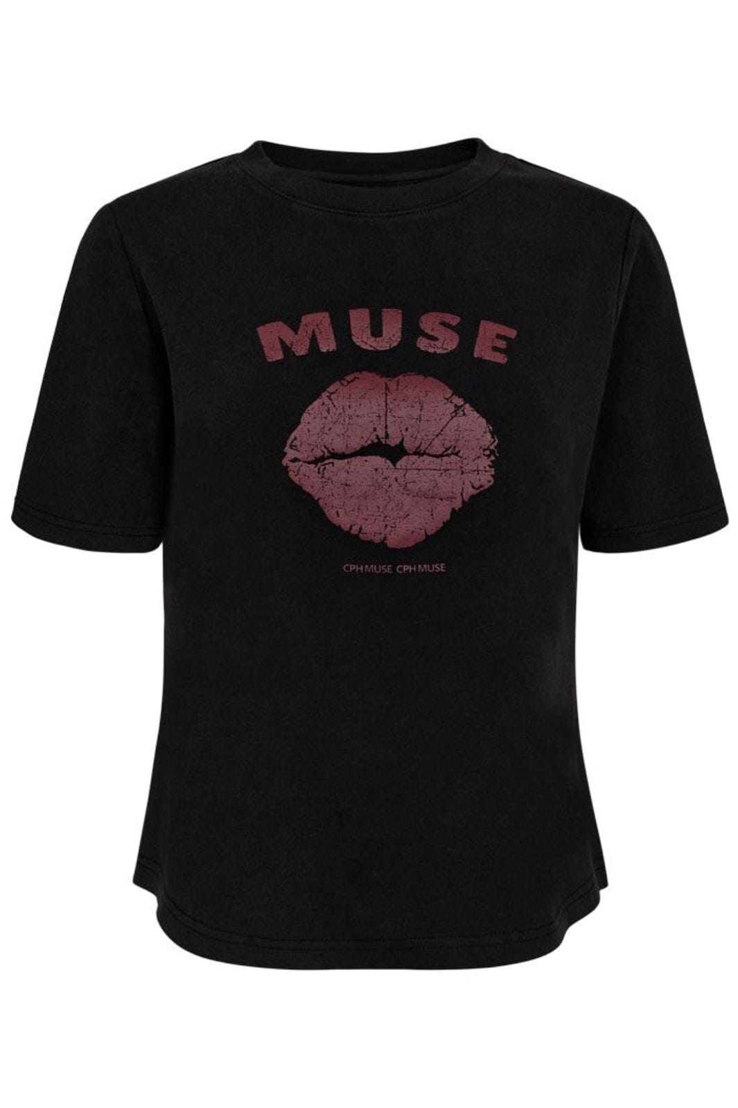 Copenhagen Muse - Cmmuse-tee 207102 - 2649 Black W, Windsor Wine T-shirts