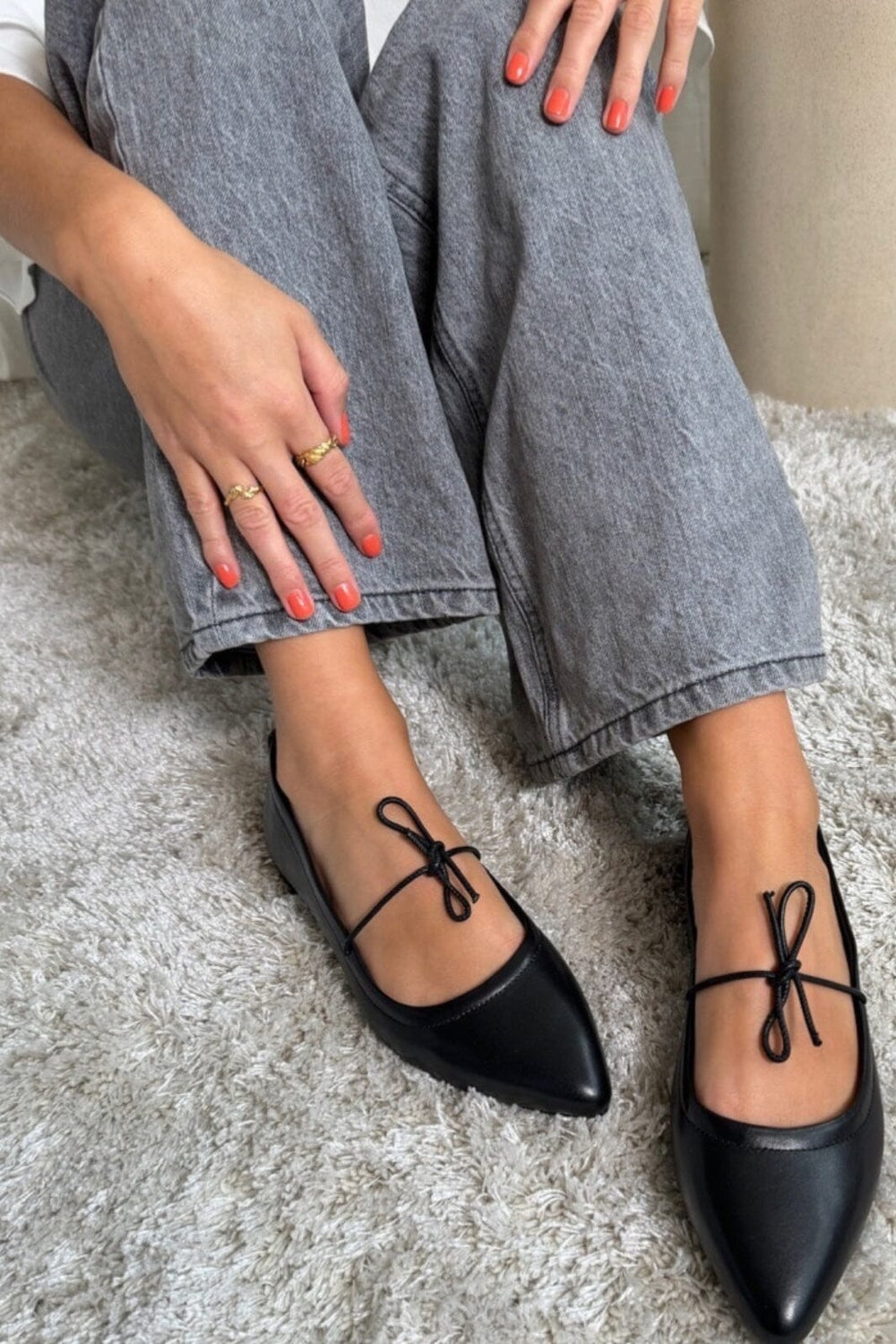 Copenhagen Shoes - A Beauty Blk - 001 Black Ballerinaer