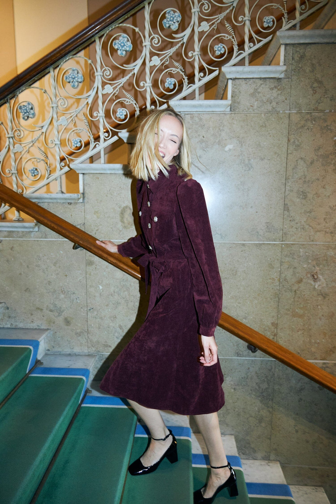 Cras - Celine Dress C1709 - 4044 - 4044 Cabernet Kjoler