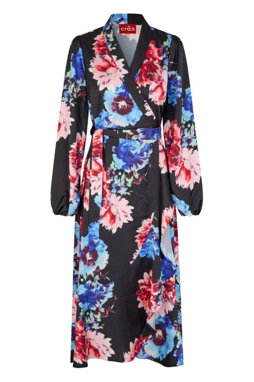 Cras - Lara Dress - 8037 8037 Black Blossom Kjoler