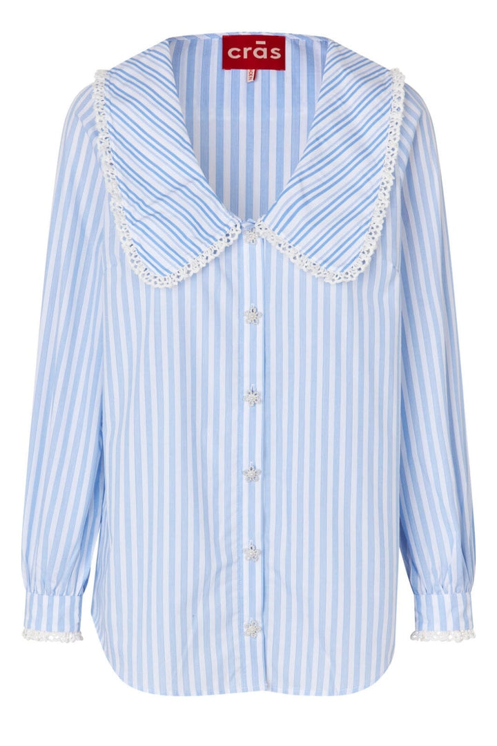 Cras - Sarah Shirt - 7021 7021 Blue Stripe Skjorter