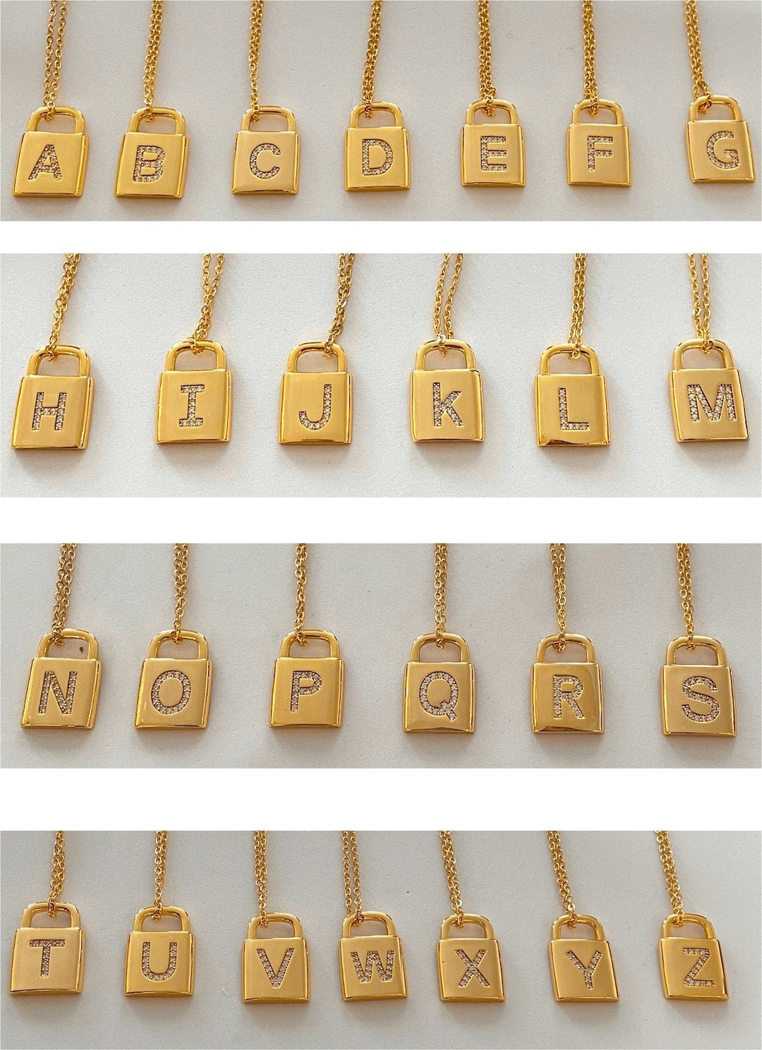 EMM Copenhagen - Lock Letters Halskæde - Gold Halskæder