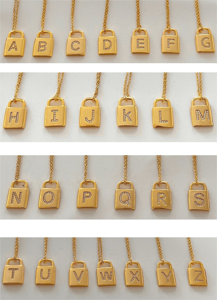 EMM Copenhagen - Lock Letters Halskæde - Gold Halskæder