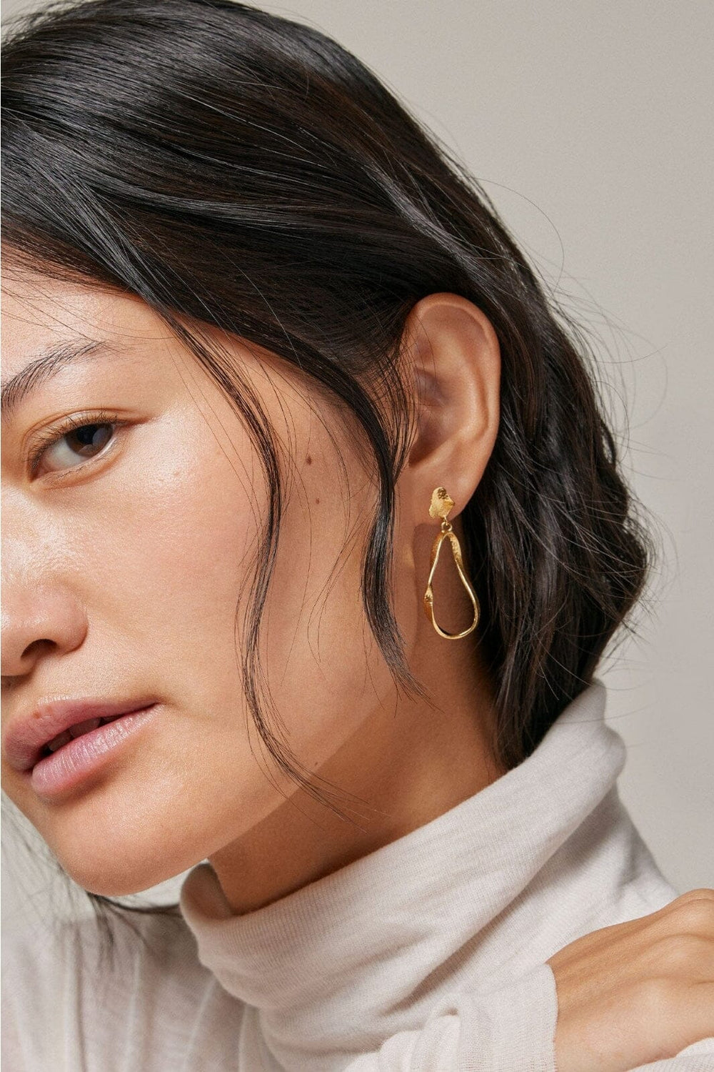 Enamel Copenhagen - Earring, Aloma Small - 925S/Gp/M Øreringe