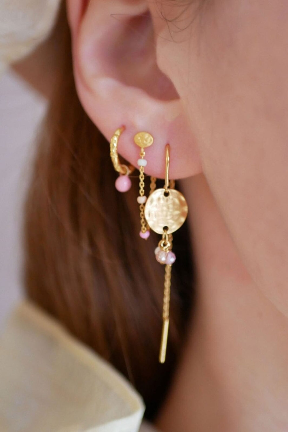 Enamel Copenhagen - Hoops, Belle - Light Pink Smykker