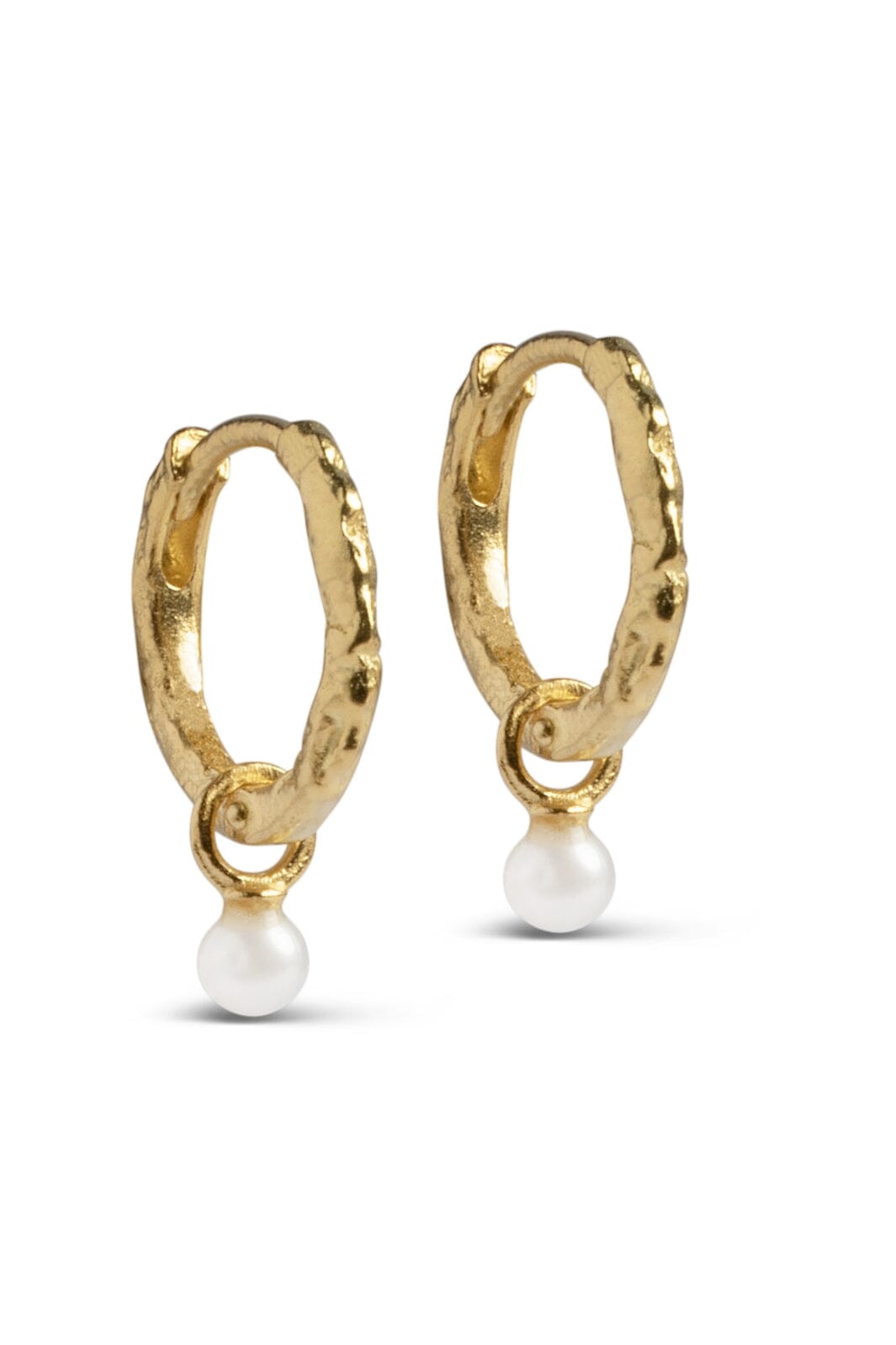 Enamel Copenhagen - Hoops, Belle Pearl - Pearl Øreringe