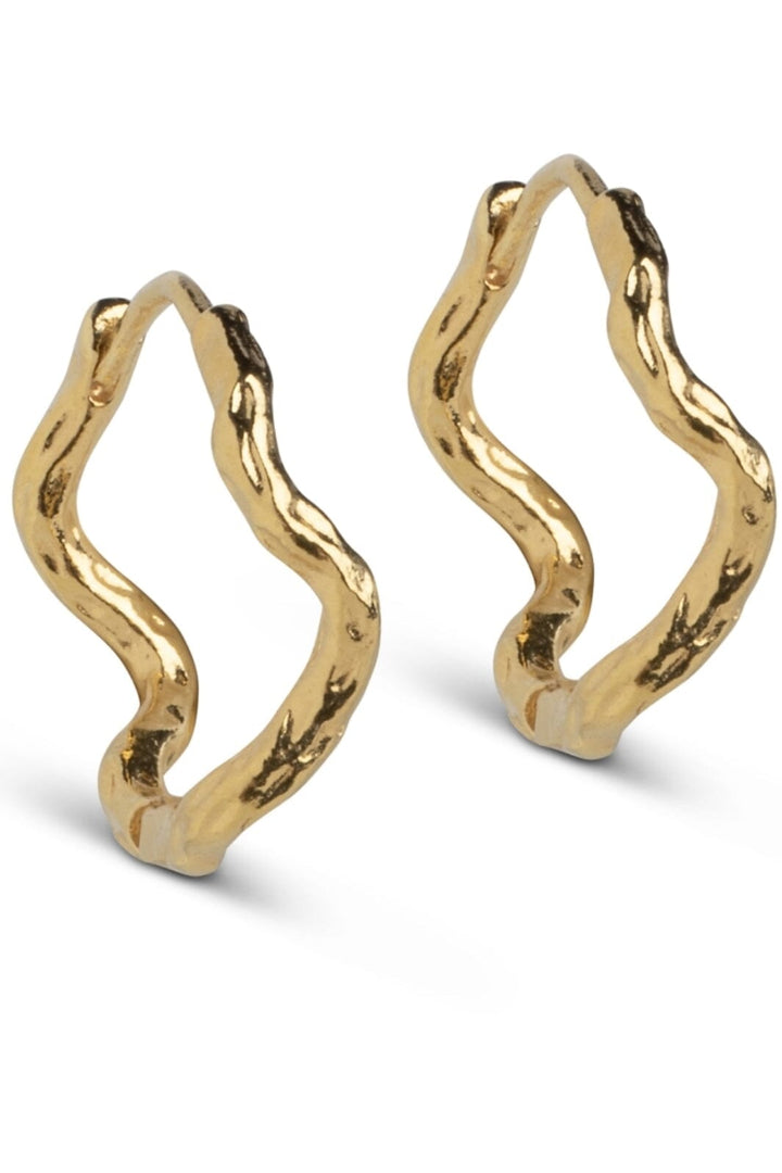 Enamel Copenhagen - Hoops, Holly Large - 925S/Gp/M Øreringe