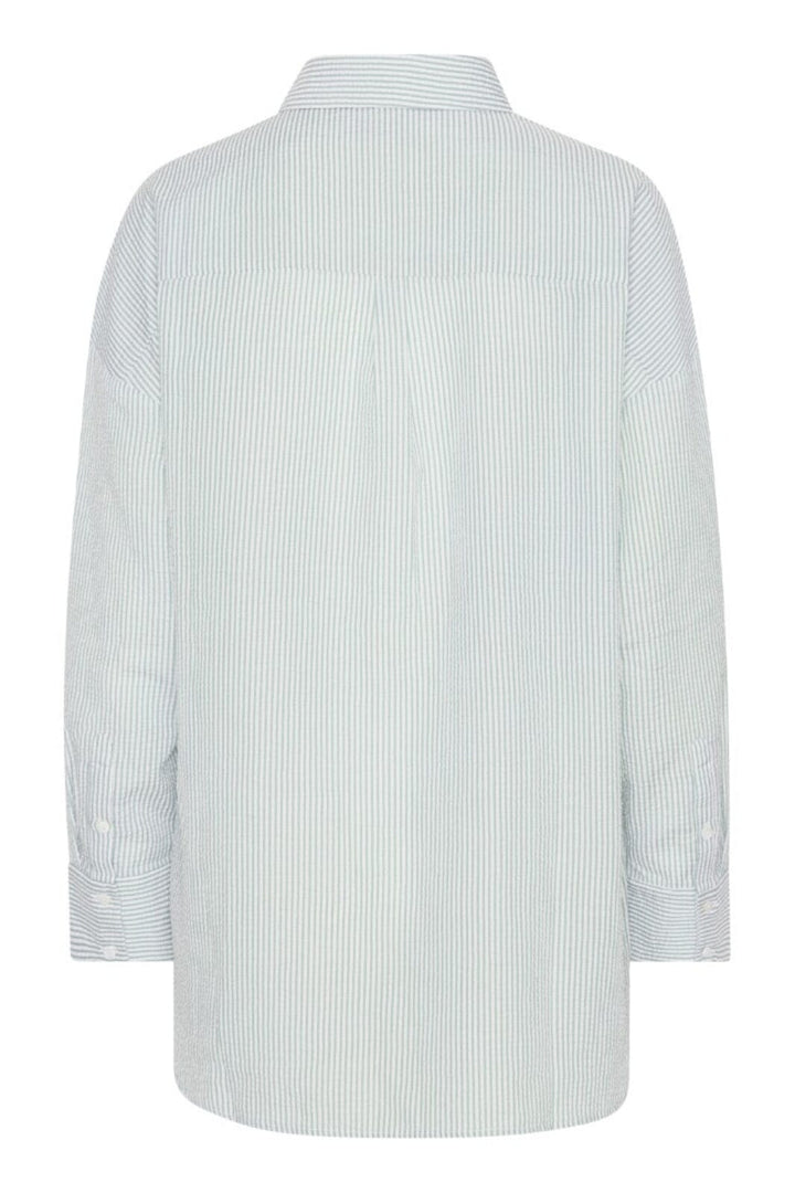 Forudbestilling - A-VIEW - Sonja Shirt - 122 Green/White (Maj/Juni) Skjorter