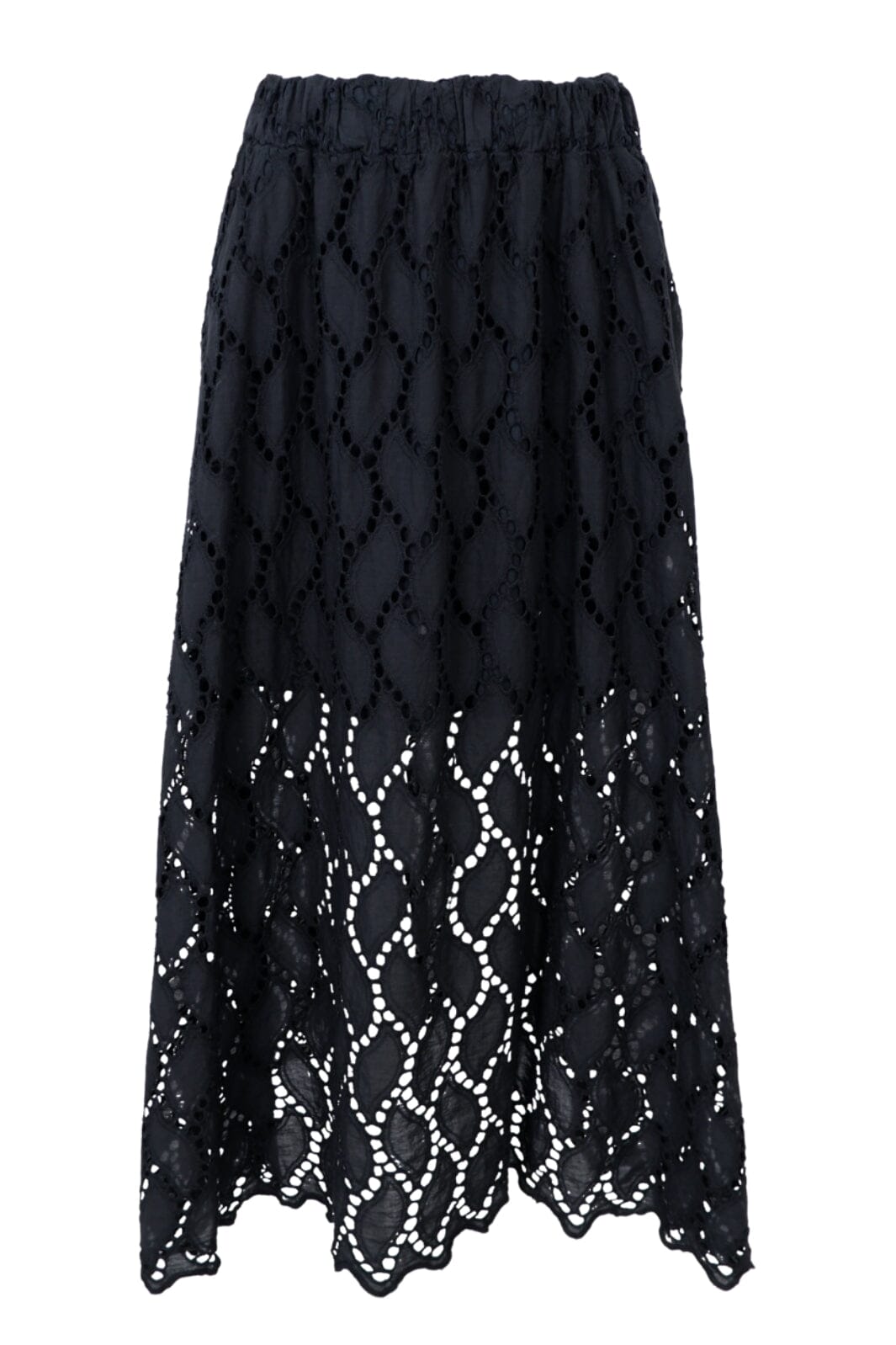 Forudbestilling - Black Colour - Bcfreya Cut Out Lace Skirt - Black Nederdele