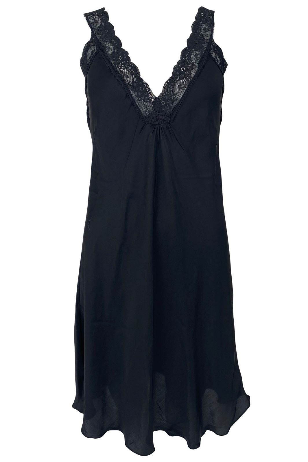 Forudbestilling - Black Colour - Bea Slip Dress - Black (Slut Oktober/start November) Kjoler