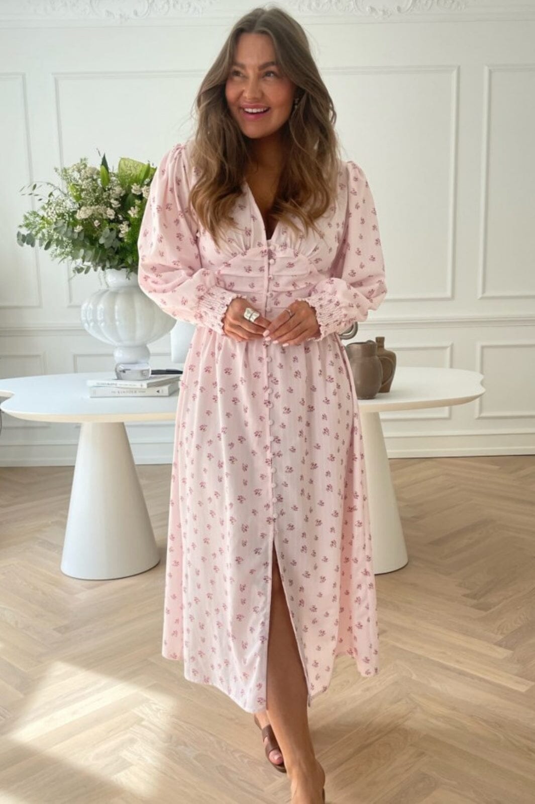 Forudbestilling - BYIC - Adelic Long Dress - pink Pink Kjoler