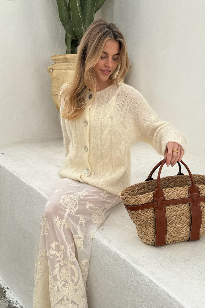 Forudbestilling - BYIC - Ditteic Cardigan 3420 - White Cardigans