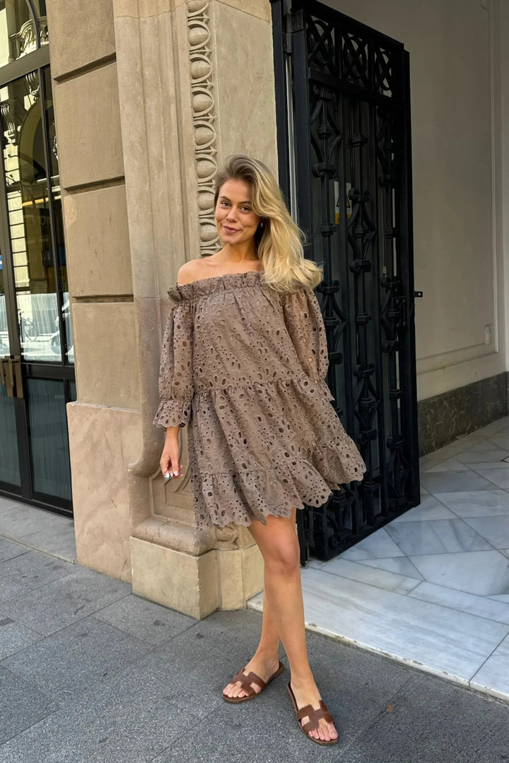 Forudbestilling - BYIC - Sigridic Dress - mocca Mocca Kjoler