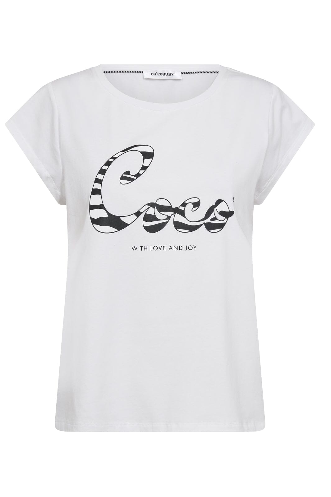 Forudbestilling - Co´couture - Zebracc Coco Tee 33120 - 4000 White T-shirts