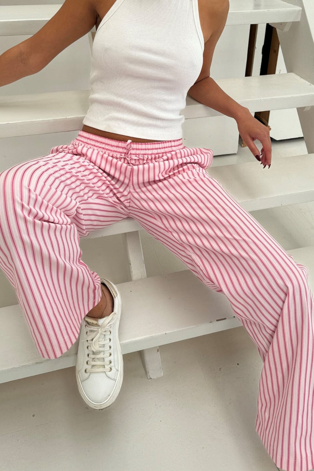 Continue - Lis Pants Mix Stripe 14905 - Pink Stripe