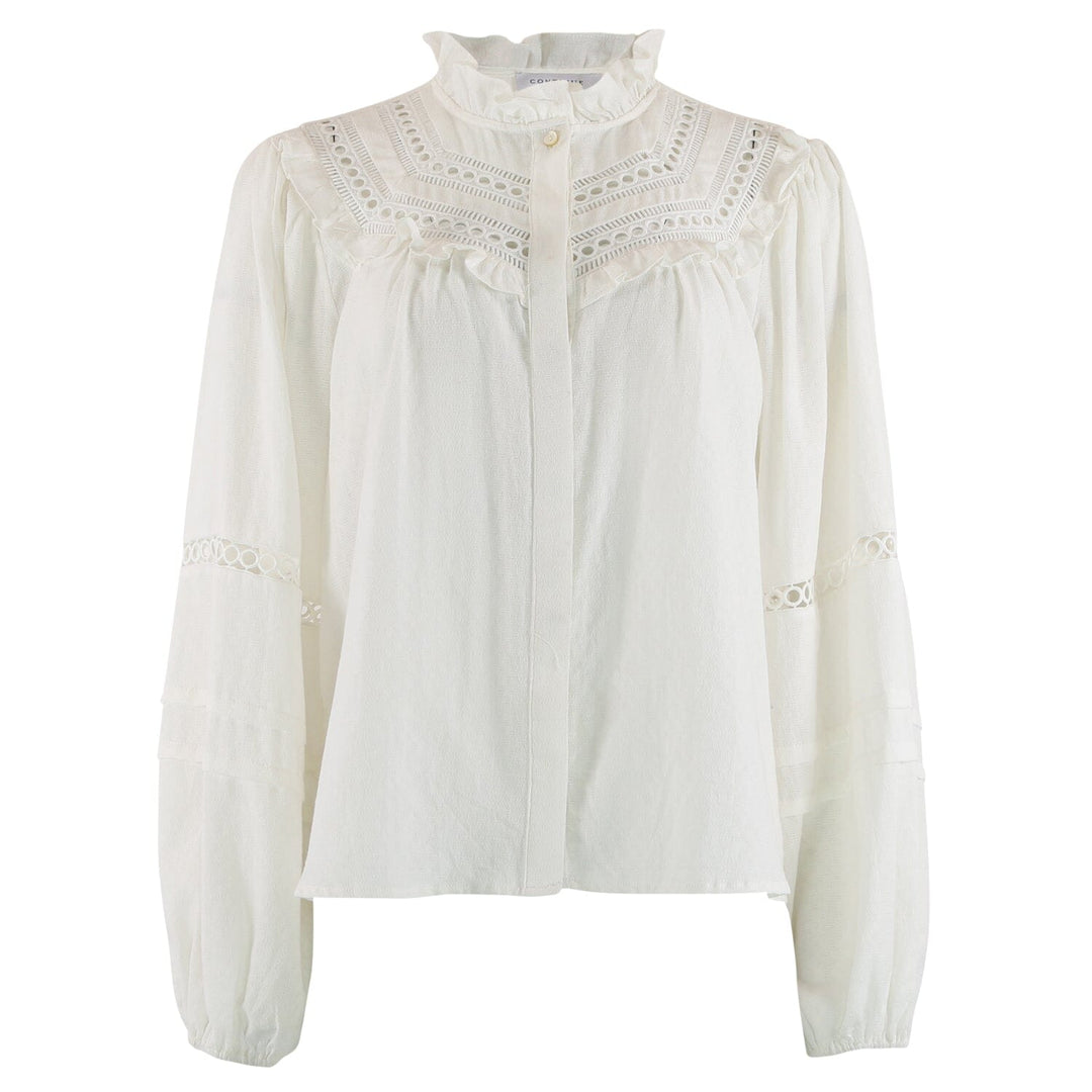 Forudbestilling - Continue - Sienna Emb - White Bluser
