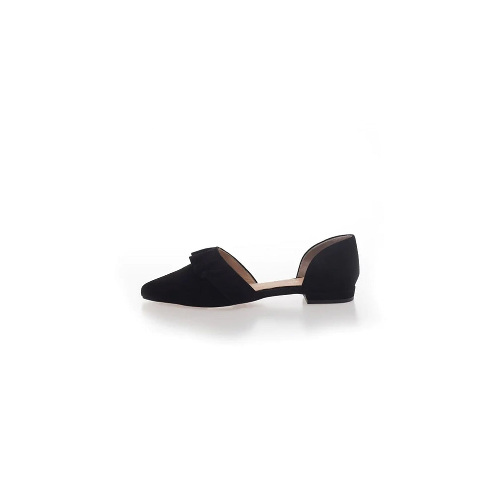 Forudbestilling - Copenhagen Shoes - New Romance- Suede - 0001 Black Ballerinaer