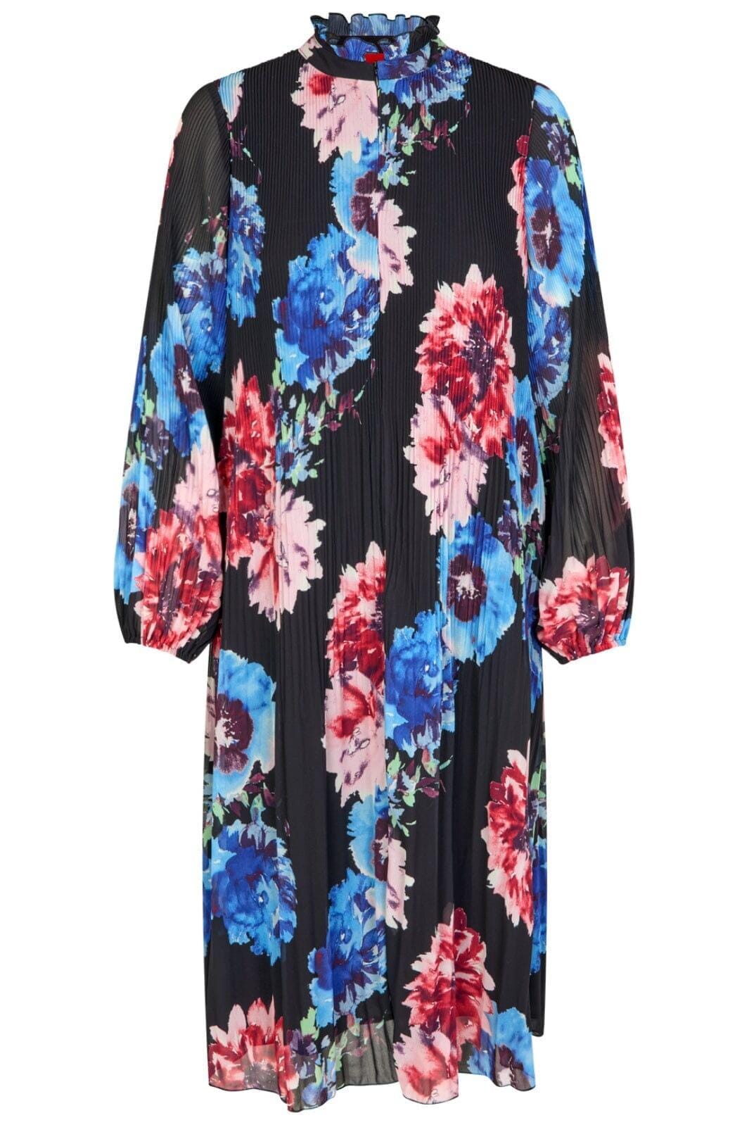 Cras - Bina Dress - 8037 8037 Black Blossom Kjoler