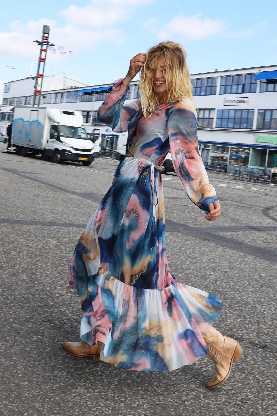 Forudbestilling - Cras - Debbiecras Dress - 8040 8040 Golden Blur Kjoler