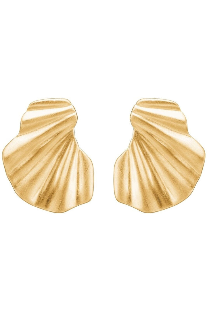 Forudbestilling - Enamel Copenhagen - Earring, Wave - 925S/Gp/M (Midt Februar) Øreringe