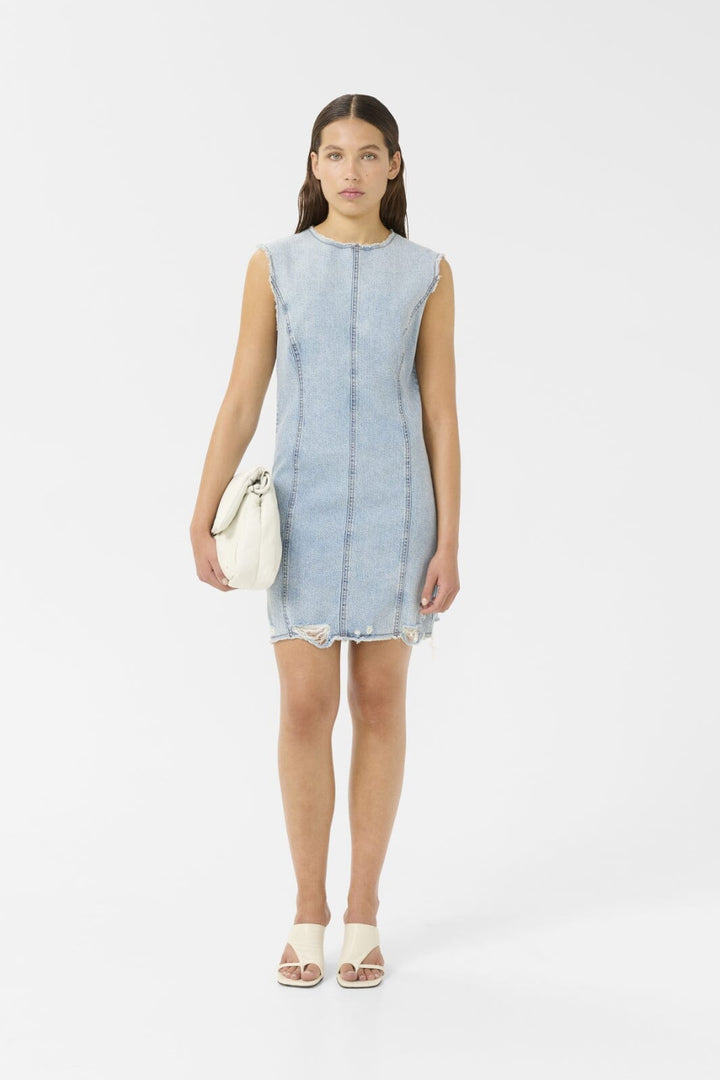 Gestuz - Gzdea Sl Short Dress 10910383 - 107868 - Light Blue Denim