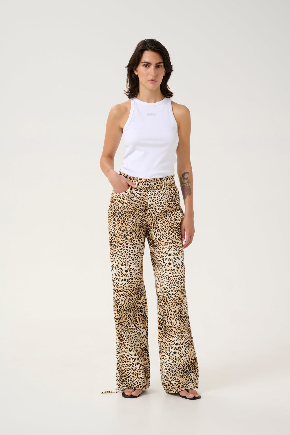 Forudbestilling - Gestuz - Gzleonia Pants - 107265 Leopard Print Bukser