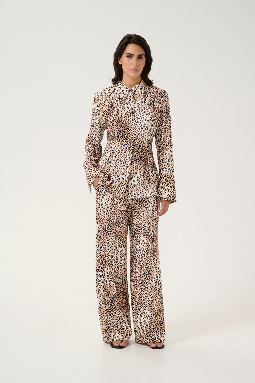 Forudbestilling - Gestuz - Gzmareen P Pants - 107188 Light Leopard Bukser