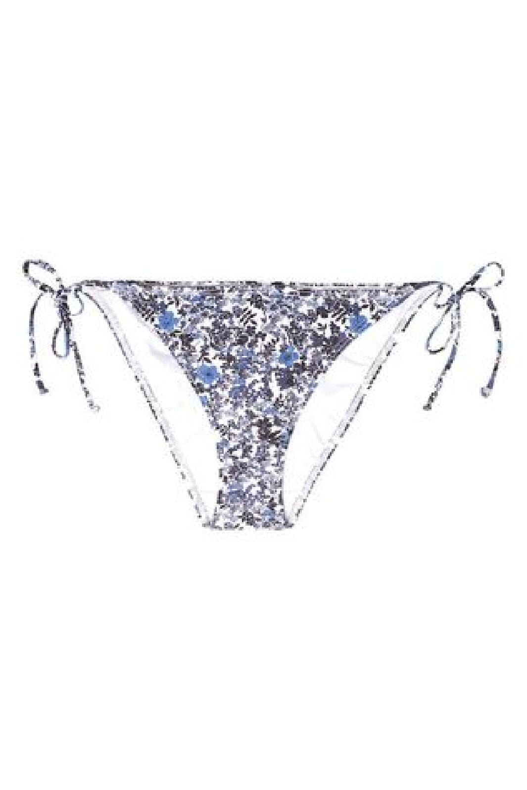 Gestuz - Pilgz Bikini Bottom 10904381 - 103474 - Blue Flower Draft
