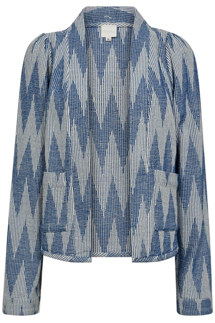 Forudbestilling - Gossia - Augustego Jacket G2371 - Blue Jacquard Jakker