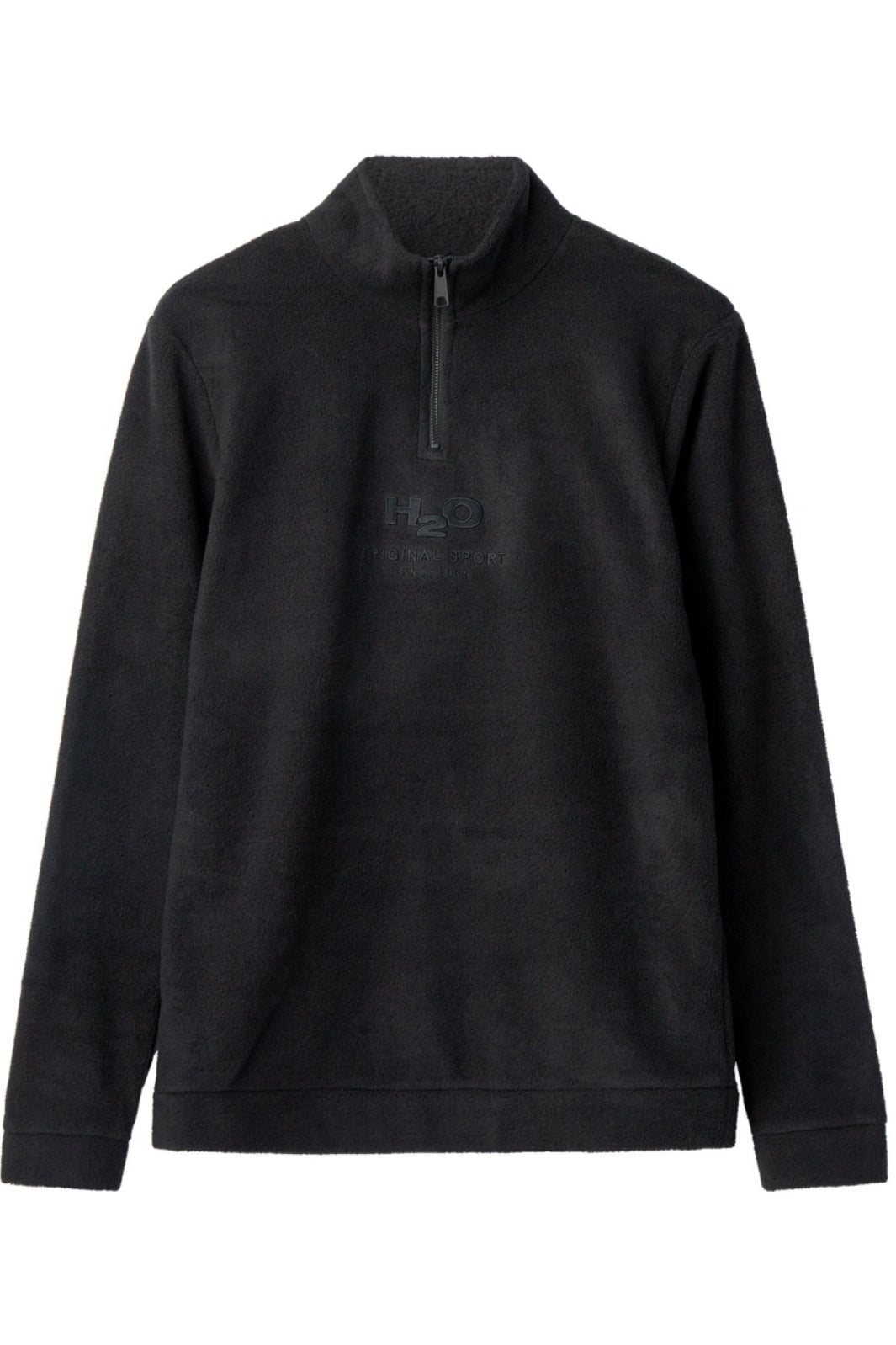 Forudbestilling - H2O - Blåvand II Fleece Half Zip - Black (Juli) Fleece jakker